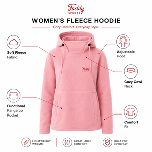 Hoodie de ski surdimensionné personnalisé pour femme, rose, en polaire, imperméable, col montant, pour sports d'hiver et activités de plein air - Product Image 6