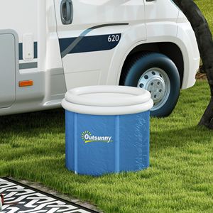    Bañera de Hielo Portátil para Exteriores de 79 Galones, Color Azul Oscuro, con Tapa Térmica, Bolsa de Transporte, para la Recuperación de Atletas, Terapia de Agua Fría - Product Image 5