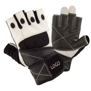 <b>Half</b> Finger Gym Workout Gloves Leather Non <b>Slip</b> Breathable Weight Lifting Training for Men and Women - Product Image 3