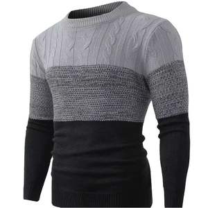 Pull en tricot acrylique pour homme – Col rond doux et léger, essentiel pour l'hiver et l'automne, décontracté et chaud - Product Image 1