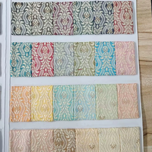 High Density Lightweight Knitted Polyester Embroidered Fabric for Wedding Fashion Apparel Kurti Blouse Dress Material - Product Image 1