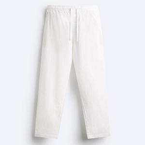 Pantalon de survêtement décontracté pour homme, 100 % coton, respirant, nouvelle collection hiver, grande taille, anti-plis, écologique, poids moyen - Product Image 1