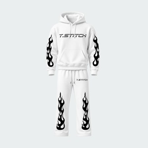 Conjunto de Sudadera con Capucha y Pantalones de Chándal de Invierno de Alta Calidad, Unisex, de Doble Cintura, de Felpa Gruesa, Oversize, Holgado, 100% Forro Polar Técnico - Product Image 2