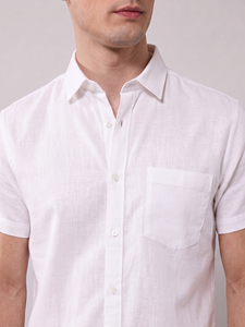 Chemises décontractées respirantes Enovate 100% coton à manches courtes pour hommes - Product Image 3