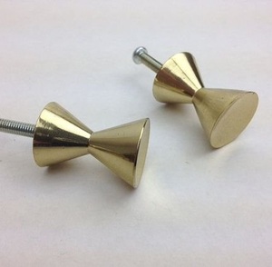 Polished Gold Ball Cabinet Knob with Smooth Spherical Head and Matching Round Base for Luxury Kitchen Cabinets <b>Wardrobes</b> <b>Drawers</b> - Product Image 3