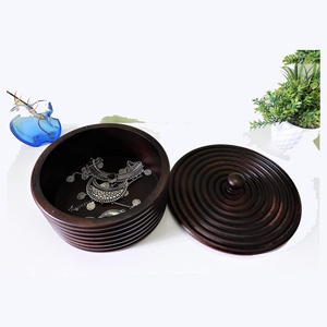 Elegant Handcrafted Wooden <b>Food</b> Warmer with Lid Heatproof Design for Soup Dish Serving and Kitchen <b>Food</b> Storage Hot Meal Use - Product Image 3