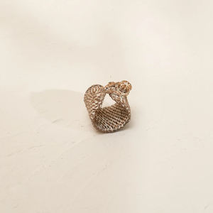 Anneau de serviette en rotin naturel rustique fait main pour décoration de table de mariage, fournisseur en gros éco-responsable - Product Image 3