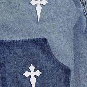 Shorts de Mezclilla Azul Rectos de Cintura Alta para Hombre, Modelo 2026 OEM, Ecológicos, 100% Algodón, Ropa Casual de Verano - Product Image 5