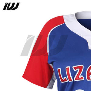 Ensemble uniforme de baseball et de softball unisexe, respirant, à séchage rapide, antibactérien, manches courtes, 100% polyester, taille plus, uniforme d'équipe - Product Image 3