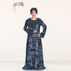 Caftán Abaya Modesto de Rayón, Manga Larga, Ropa Islámica, Elegante Estilo de Oriente Medio, Vestido Maxi para Eid y Ramadán, ODM - Product Image 2