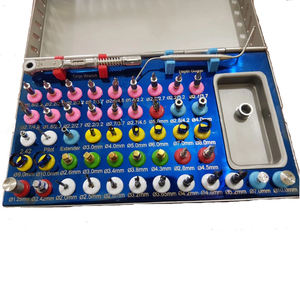 Kit de forets pour implants dentaires 50 pièces, dilatateurs osseux, forets coniques à compression, plusieurs couleurs, manuel, certifié CE Classe I - Product Image 1