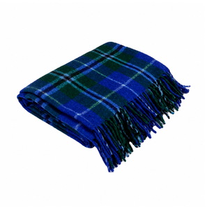 Soft Eco-Friendly Wool Blanket Indian Jacquard <b>Tartan</b> Design Warm Winter Blanket Wholesale Supplier - Product Image 5