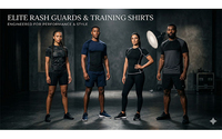 Vente en gros de rashguards imprimés respirants de haute qualité à manches longues pour hommes adultes UPF50+ Séchage rapide Écologique Antibactérien