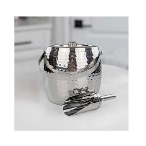 Cubo de Hielo Metálico Aislado con Tapa y Pala, Diseño Iceberg, Enfriador de Vino y Champaña para Fiestas, Bar de Cócteles, Bebidas sin Condensación - Product Image 2