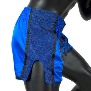 Pantalones Cortos de Muay Thai Unisex, Blancos y Rosas, de Satén Elástico, Transpirables, de Secado Rápido, para Entrenamiento Atlético, Gimnasio, Fitness y Artes Marciales - Product Image 4