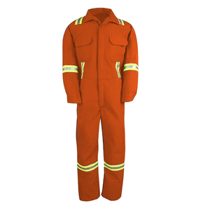 <b>Men's</b> Breathable Quick Dry Hi Visibility Reflective Workwear <b>Overalls</b> Safety Uniform Green with White Stripes - Product Image 1