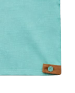 Conjunto de Top sin Mangas y Pantalones Cortos en Contraste Turquesa y Marrón para Hombre, Atuendo Casual de Verano, Cintura con Cordón, Mezcla de Algodón Transpirable y Cómodo - Product Image 4