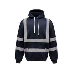 เสื้อฮู้ดดี้นิรภัยสีเขียวมะนาวสำหรับผู้ใหญ่แบบ unisex ราคาส่งถูก พร้อมกางเกงขายาวสีดำ - Product Image 5