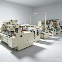 Máquina Automática para Rebobinar y Doblar Papel Higiénico de Alta Velocidad 150-200m/min con Control PLC, Bomba y Motor para Fábrica de Papel