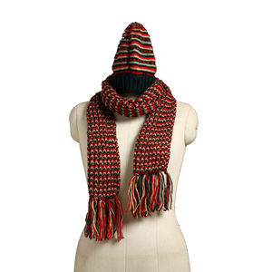 Écharpe tricotée unisexe OEM/ODM - Écharpe d'hiver entièrement personnalisable - Écharpe tendance en tricot côtelé doux avec logo personnalisé - Product Image 1