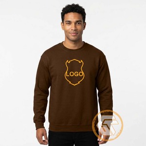 GREEK TREASURES Customized Iota | Phi 100% Cotton Fleece Solid Embroidered Crew Neck Regular Fit Breathable <b>Men's</b> Sweatshirt - Product Image 3