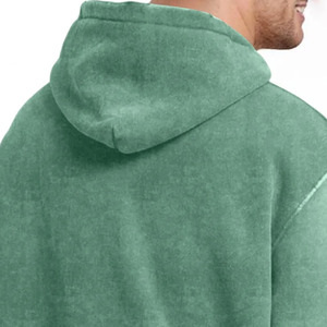 Sweat à capuche personnalisé délavé, fournisseur OEM, finition acide, molleton de coton, pull à étiquette privée, commandes en gros pour les distributeurs mondiaux de vêtements - Product Image 2