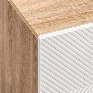 Meuble à chaussures modulaire Trudo en bois d'ingénierie Saleem International (10 paires + 12 paires avec siège), blanc - Product Image 3