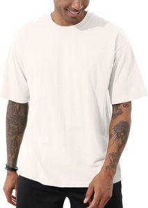 Camiseta de ropa ecológica, personalizada, holgada, de algodón orgánico, ecológica, sencilla, moderna, urbana. - Product Image 2