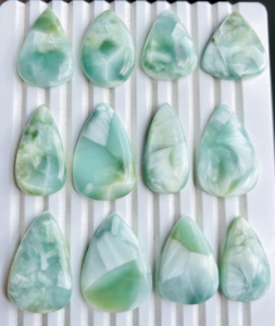 Piedra de Hemimorfita Natural, Gema Suelta de Grado AAA, Cabujón Verde de Alta Calidad para Joyería, Lote al por Mayor - Product Image 1