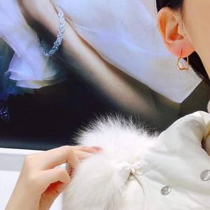 ต่างหูมุกน้ำจืดจูจี้ 7 มม. สไตล์ยอดนิยม ดีไซน์เล็กและทันสมัย - Product Image 5