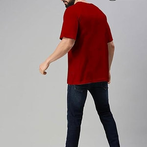 Camiseta de Moda para Hombre, Holgada, con Hombros Caídos, Hecha con el Mejor Material, Camisetas con Hombros Caídos para Hombre - Product Image 4