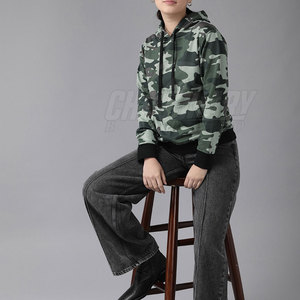 เสื้อฮู้ดผู้หญิงแบบกำหนดเองรุ่นใหม่มาแรง เสื้อฮู้ดผู้หญิงคุณภาพสูงแขนยาว - Product Image 4