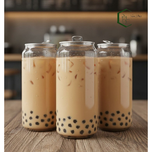 Vaso de Plástico PET Transparente de 330 ml, Grado Alimenticio, con Tapa de Rosca, Logotipo Personalizado, para Té de Burbujas y Bebidas Frías, Directo de Fábrica en Vietnam, OEM, para Fiestas - Product Image 4