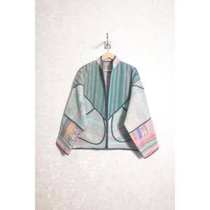 Manteau vintage indien en patchwork pour femmes, veste en coton Kantha, vêtements faits à la main de style bohème - Product Image 3
