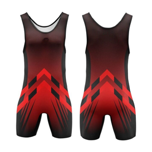 <b>Boys</b> Competition Wrestling Singlet Reversible Design Team Uniform Comfortable Compression Stretch Martial Arts Wear - Product Image 3