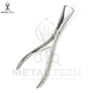Pince de retrait d'extensions capillaires en acier inoxydable, pointe courbée, outil d'ouverture de micro-anneaux, pour la destruction de liens en kératine, équipement de salon - Product Image 2