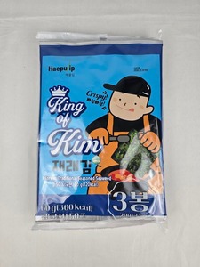 สาหร่ายซูชิโนริ คิงออฟคิม สาหร่ายทะเลอบปรุงรสแบบดั้งเดิมของเกาหลี - Product Image 1