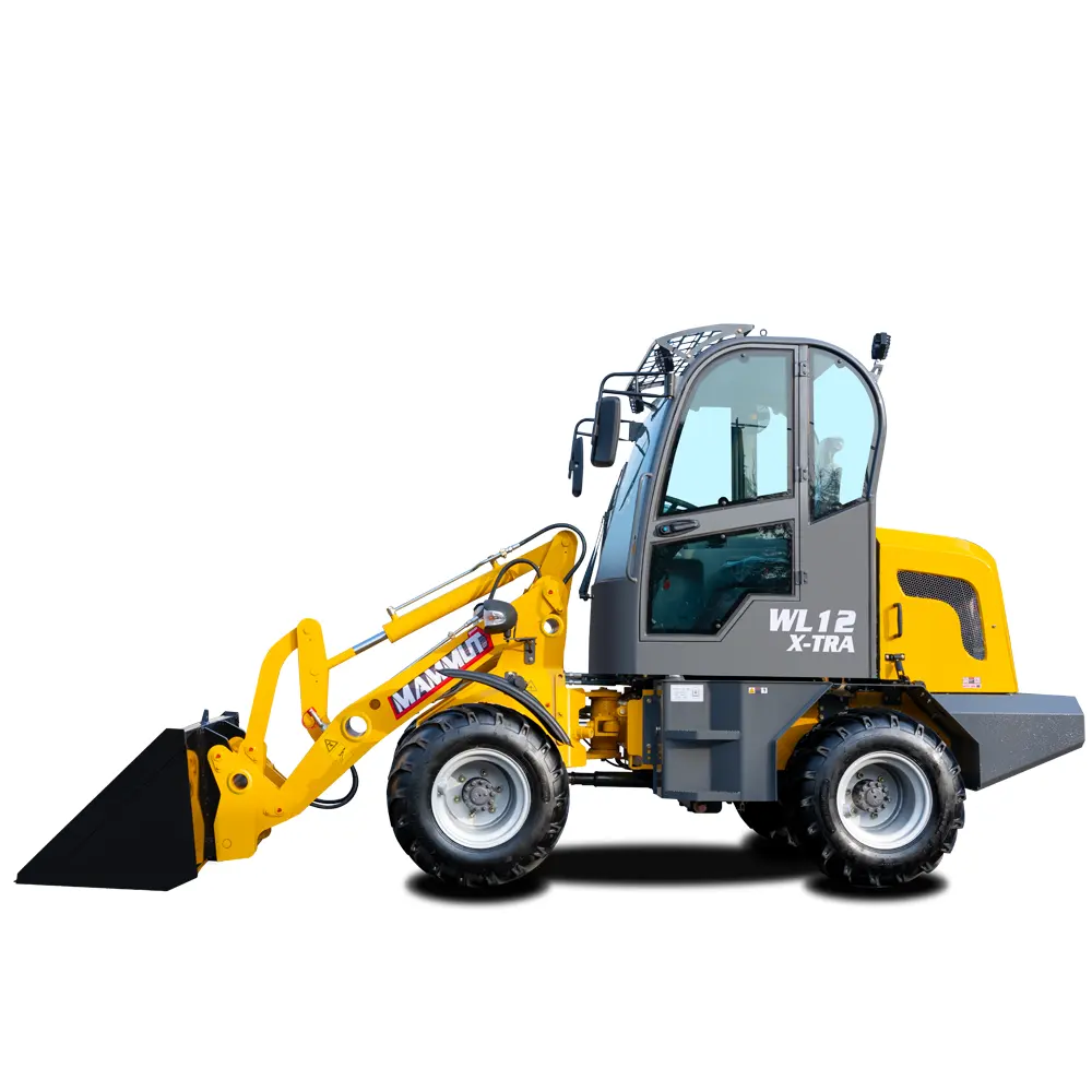 Mini loader mammut WL12 1ton 1000KG four wheel drive CE approved EPA tire4 engine compact articulated front wheel loader