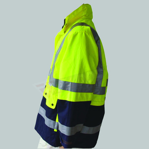 Veste de sécurité réfléchissante haute visibilité imperméable, vêtements de travail robustes, veste de chantier industrielle pour hommes, uniforme - Product Image 3
