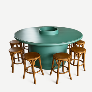 Ensembles de salle à manger en bois massif de haute qualité avec un design minimaliste moderne pour hôtels et bars - Prix - Product Image 1