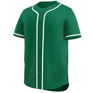 Green Baseball Jersey Modern Baseball Jersey Top with Simple Design for Everyday Styling Breathable <b>Polyester</b> Unisex - Product Image 6