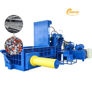Factory price automatic hydraulic iron baling press machine horizontal scrap metal baler for cardboard textile straw