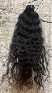 Extensions de cheveux naturels bouclés Remy indiens non traités, double trame machine, style afro, en paquet - Product Image 2