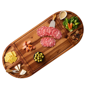 Tabla de Quesos de Acacia Rectangular, Estilo Moderno, para Uso en Restaurantes, Cocina y Catering - Product Image 4