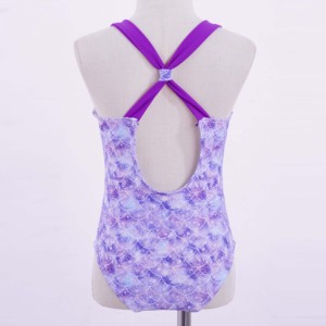 Conjunto de 2 Piezas de Ropa Deportiva para Mujer, Color Morado Sólido, Secado Rápido, Lona de Poliéster, Todas las Temporadas, Top Deportivo con Cuello Redondo - Product Image 5