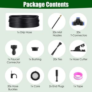 Manguera Flexible de 360 Grados, 49 Pies, 5/8, Conector de Grifo 5/16, Suministros y Accesorios de Riego por Goteo y Nebulización Automática - Product Image 6