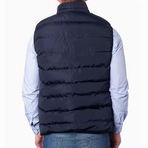 Gilet matelassé léger en duvet personnalisé pour homme, style zippé, collection automne-hiver 2026, tout nouveau modèle. - Product Image 2