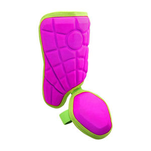 Espinilleras Rosas con Ribete Verde para Niños, Protección Deportiva, Entrenamiento, Práctica y Uso Atlético Durante Toda la Temporada - Product Image 2