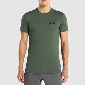 Diseña tu propio logotipo, camiseta de gimnasio estampada de algodón 100% de corte holgado para hombre, camisetas de gimnasio casuales para hombre de primera calidad - Product Image 1