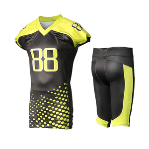 ชุดยูนิฟอร์มอเมริกันฟุตบอลคุณภาพสูงสำหรับเยาวชน เหมาะสำหรับการฝึกซ้อม ชุดยูนิฟอร์มอเมริกันฟุตบอลคุณภาพสูง คอวี แขนสั้น สำหรับผู้ชาย - Product Image 5